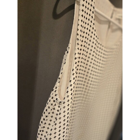 Max Studio Top Womens White Tank Blouse Shirt, Medium - Picture 7 of 8